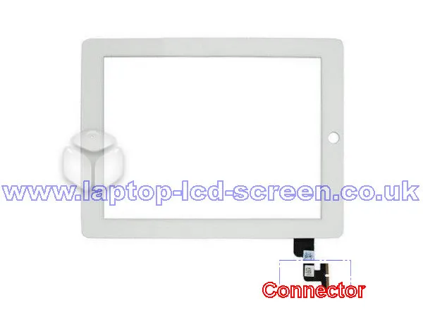 Apple Ipad 2 A1395 Digitizer WHITE Rear-view