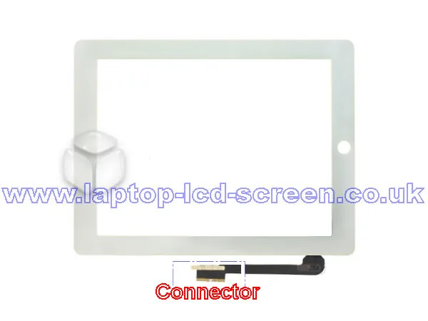 Apple Ipad 4 Md515lla Digitizer Only WHITE Rear-view
