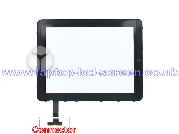 Apple Ipad A1337 Digitizer Only BLACK Rear-view
