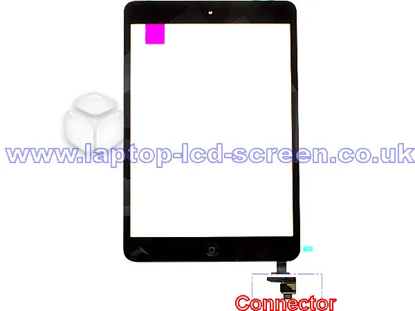 Apple Ipad Mini 3 A1599 Digitizer BLACK Rear-view