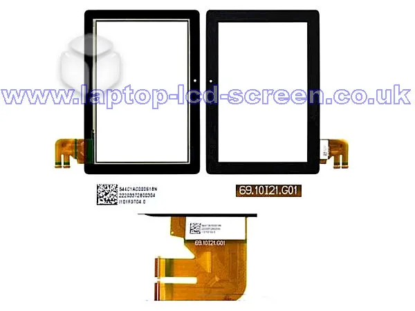 Asus 69.10121.g01 Digitizer Only BLACK Rear-view