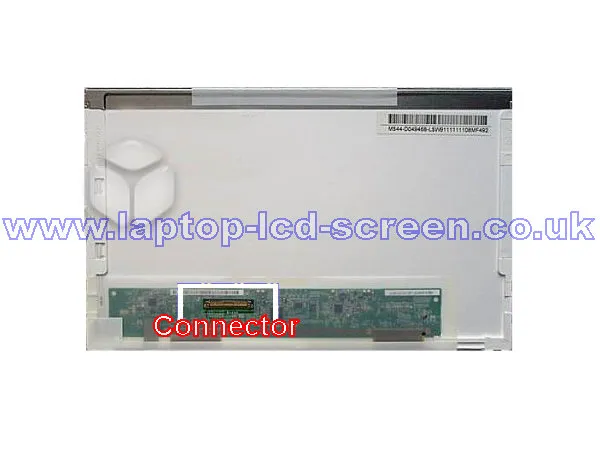 Asus Eeepc R011xp Replacement Screen Rear-view