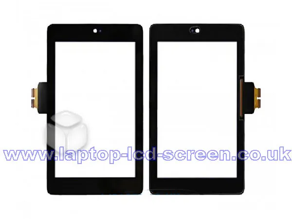 Asus Google Nexus 7 Generation 1 Digitizer Only BLACK Rear-view