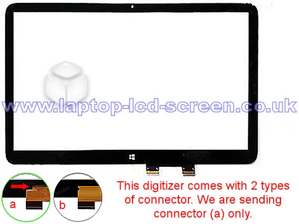 Hp Compaq Fp Tpay15609s 02x Digitizer ONLY Rear-view