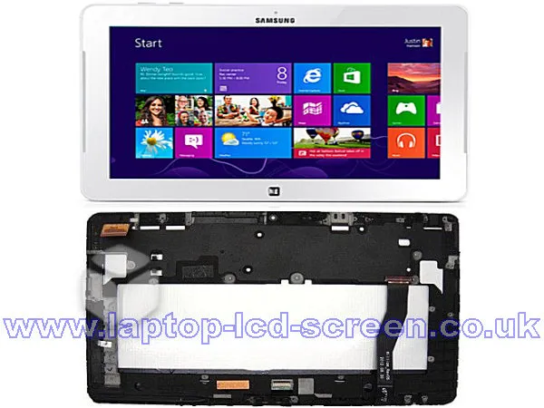 Samsung Ativ Book Smart Pc Xe500 White Replacement Screen Rear-view