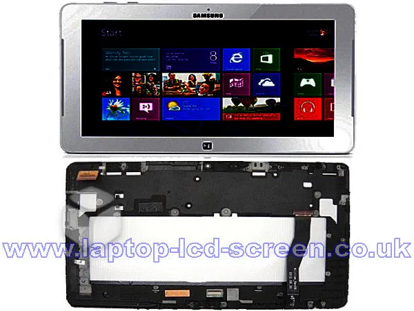 Samsung Ativ Book Smart Pc Xe500t Grey Replacement Screen Rear-view