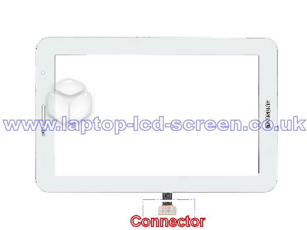 Samsung Galaxy Tab 2 Gt P3100zwaser Tablet Digitizer Only WHITE Rear-view