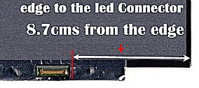connector 8.7cm from right of screen