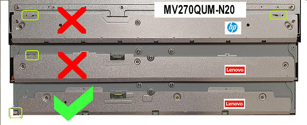 image of backlight connectors on MV270QUM-N20