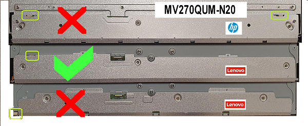 image of backlight connectors on MV270QUM-N20