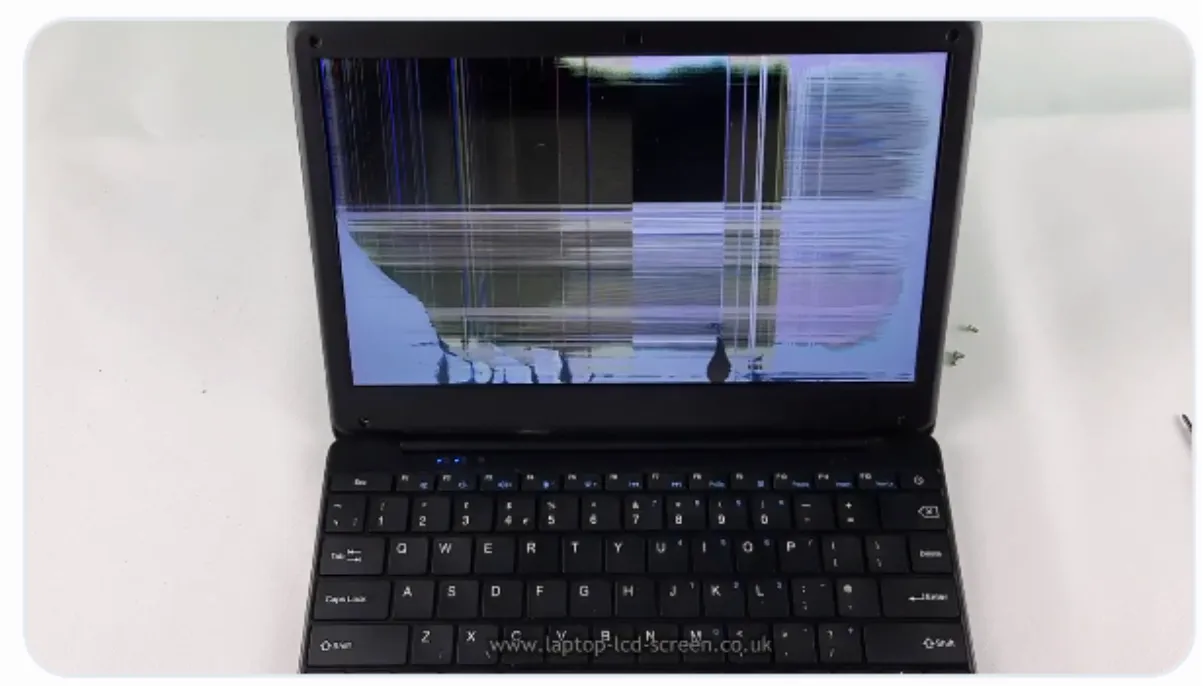 smashed laptop screen