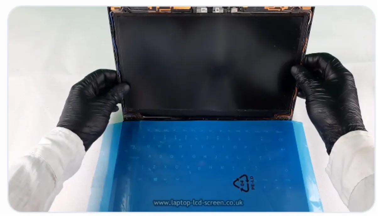 Lift LCD into laptop lid